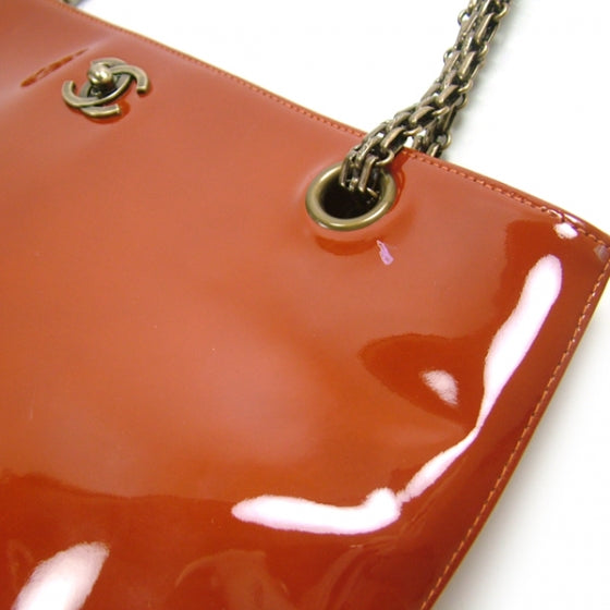 Chanel Patent Hybrid Rust Red 6 of 12