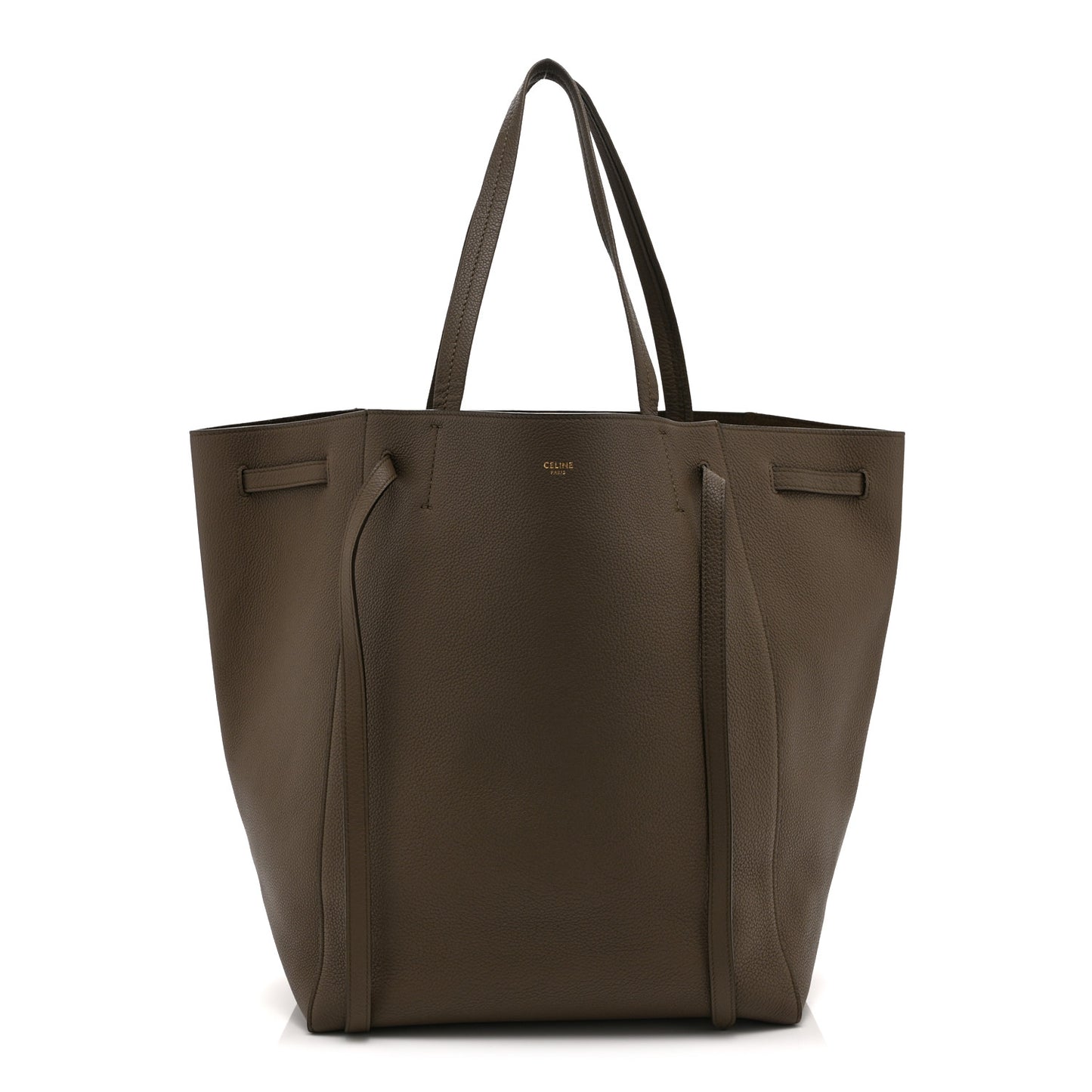 Soft Grained Calfskin Medium Belt Cabas Phantom Taupe
