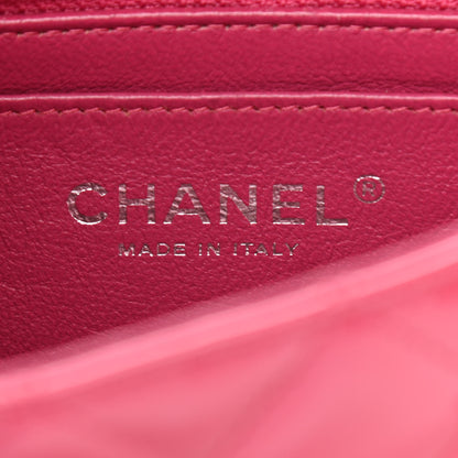 Chanel Patent Quilted Mini Rectangular Flap Pink 5 of 13