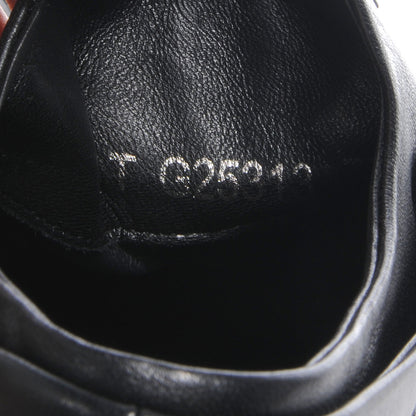 Chanel Leather Patent Cap Toe CC Sneakers Black 36.5 7 of 8