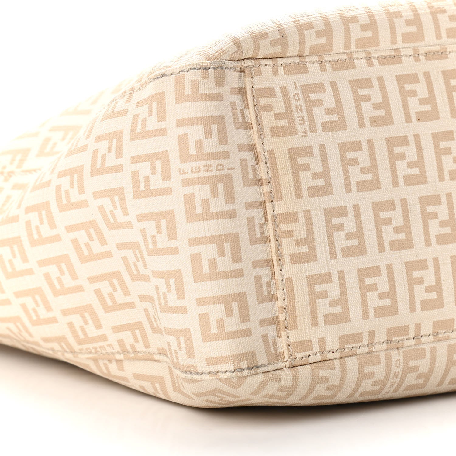 Fendi Zucchino Spalmati Forever Tote Crema Ecru 9 of 17