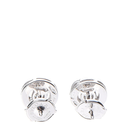 Bulgari BVLGARI 18K White Gold Diamond Stud Earrings 3 of 10