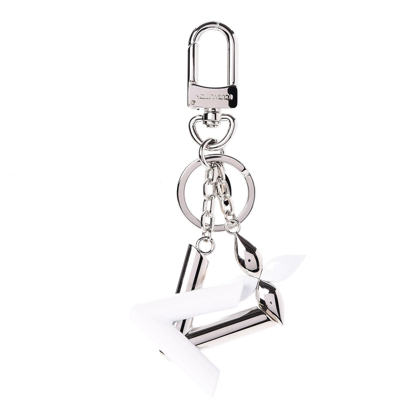 Twist Bag Charm Key Holder White