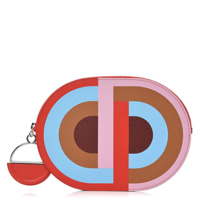 Hermes Epsom In-The-Loop-To-Go Pochette Multicolore Rouge de Coeur 1 of 8