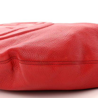 Gucci Pebbled Calfskin Medium Soho Hobo Red 9 of 14