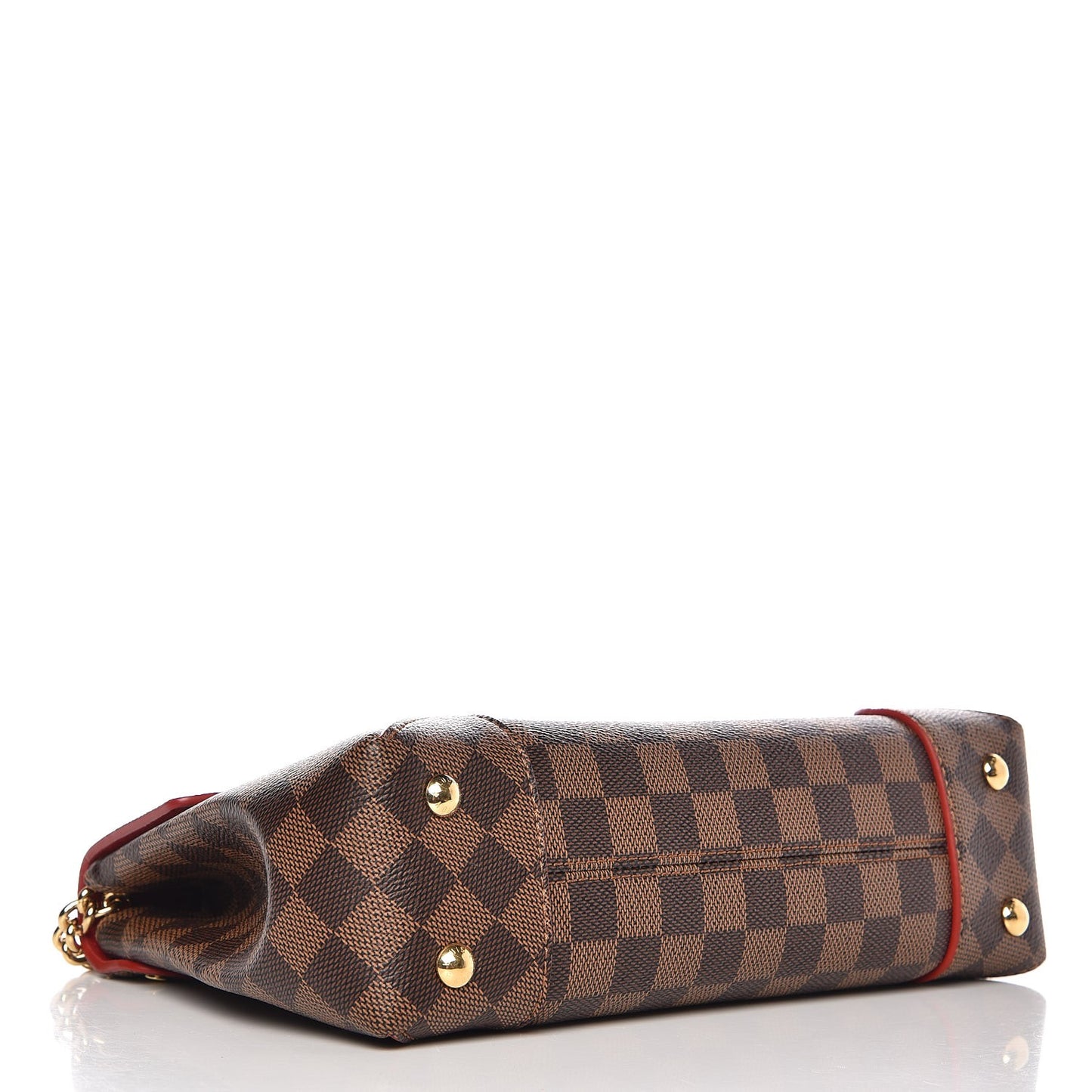 Damier Ebene Caissa Clutch Cherry