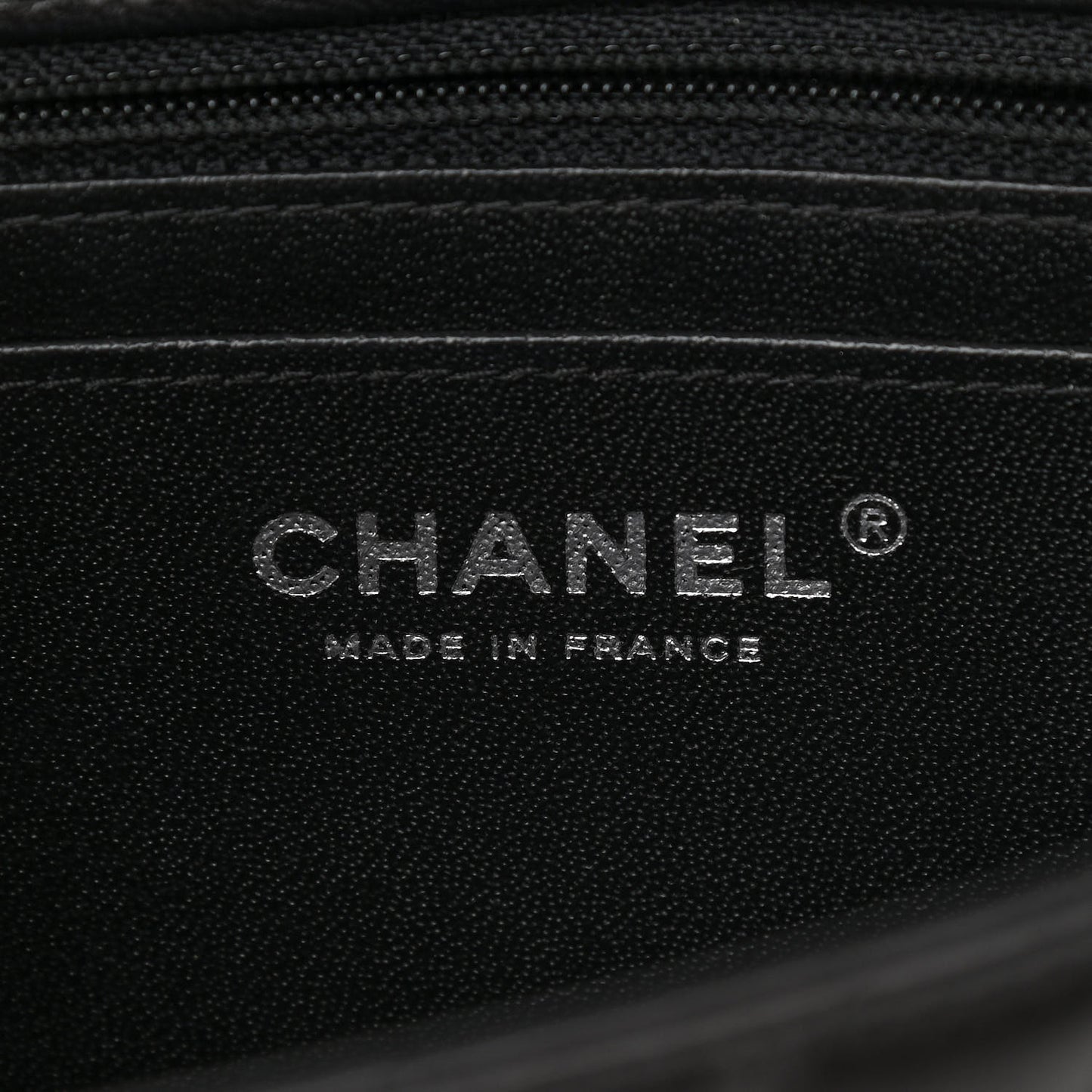 Lambskin Chevron Quilted Mini Rectangular Flap Black