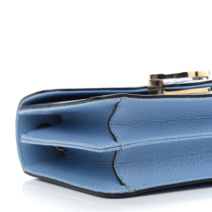 Gucci Dollar Calfskin Small Interlocking G Shoulder Bag Mineral Blue 9 of 10