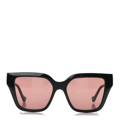 Gucci Acetate Square Frame Chain Sunglasses GG1023S Black 2 of 8