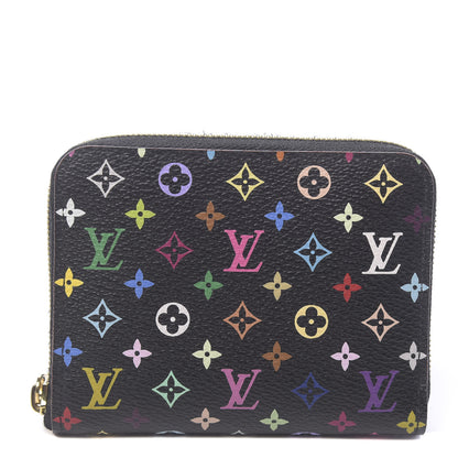 Louis Vuitton Monogram Multicolor Zippy Coin Purse Black Grenade 1 of 6