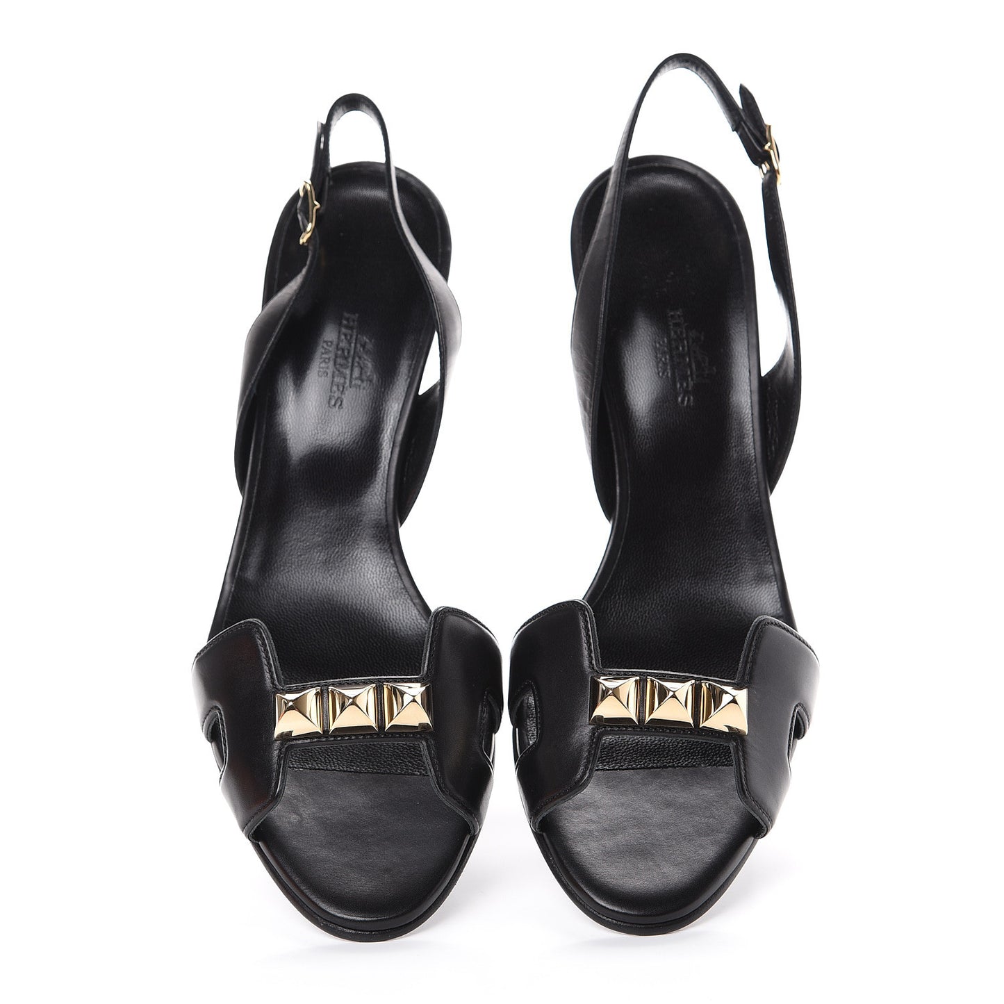Calfskin Premiere Sandals 38 Black