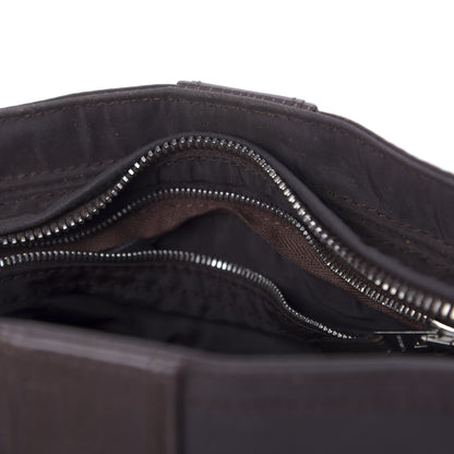Hermes Toile Acapulco Vassus Waist Bag Chocolate 8 of 9