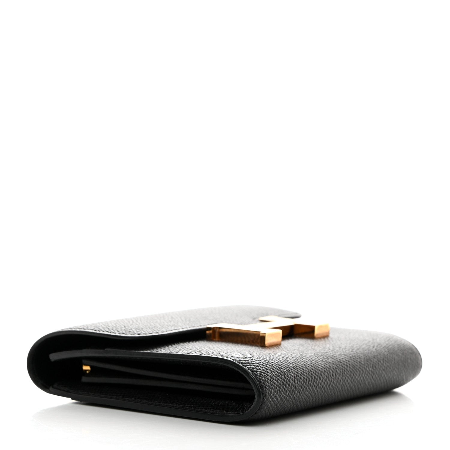 Hermes Epsom Constance Compact Passant Wallet Black 4 of 8