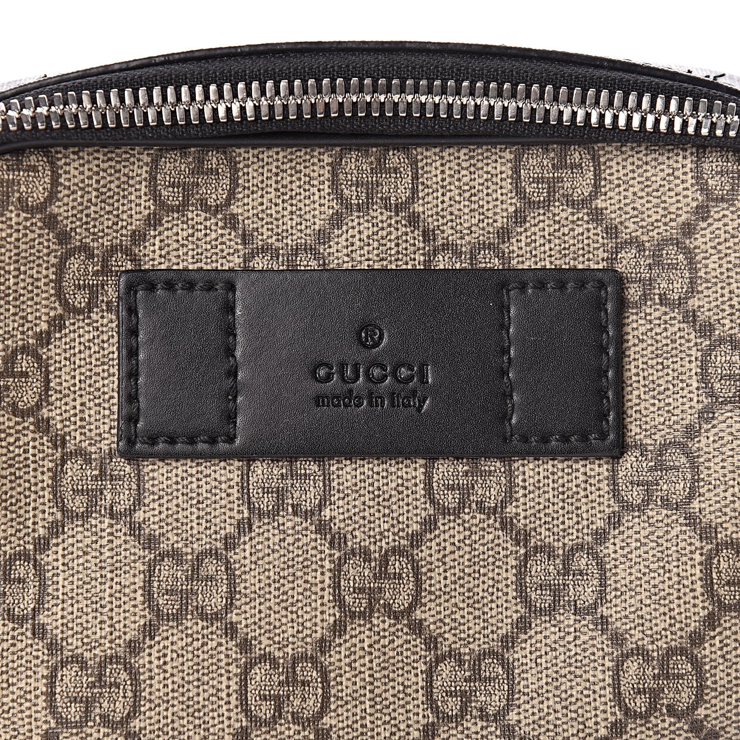 Gucci GG Supreme Monogram Web Belt Bag Black 9 of 11