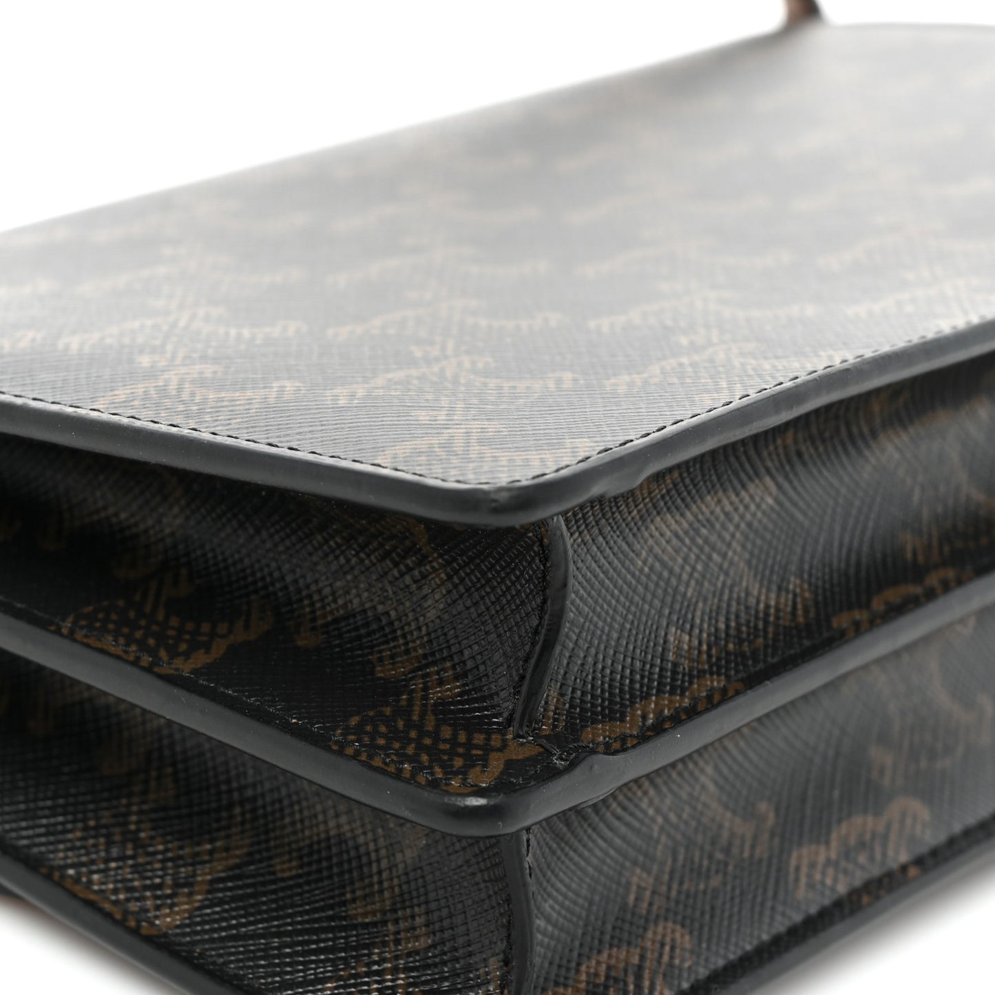 Triomphe Canvas Lambskin Wallet On Strap Tan
