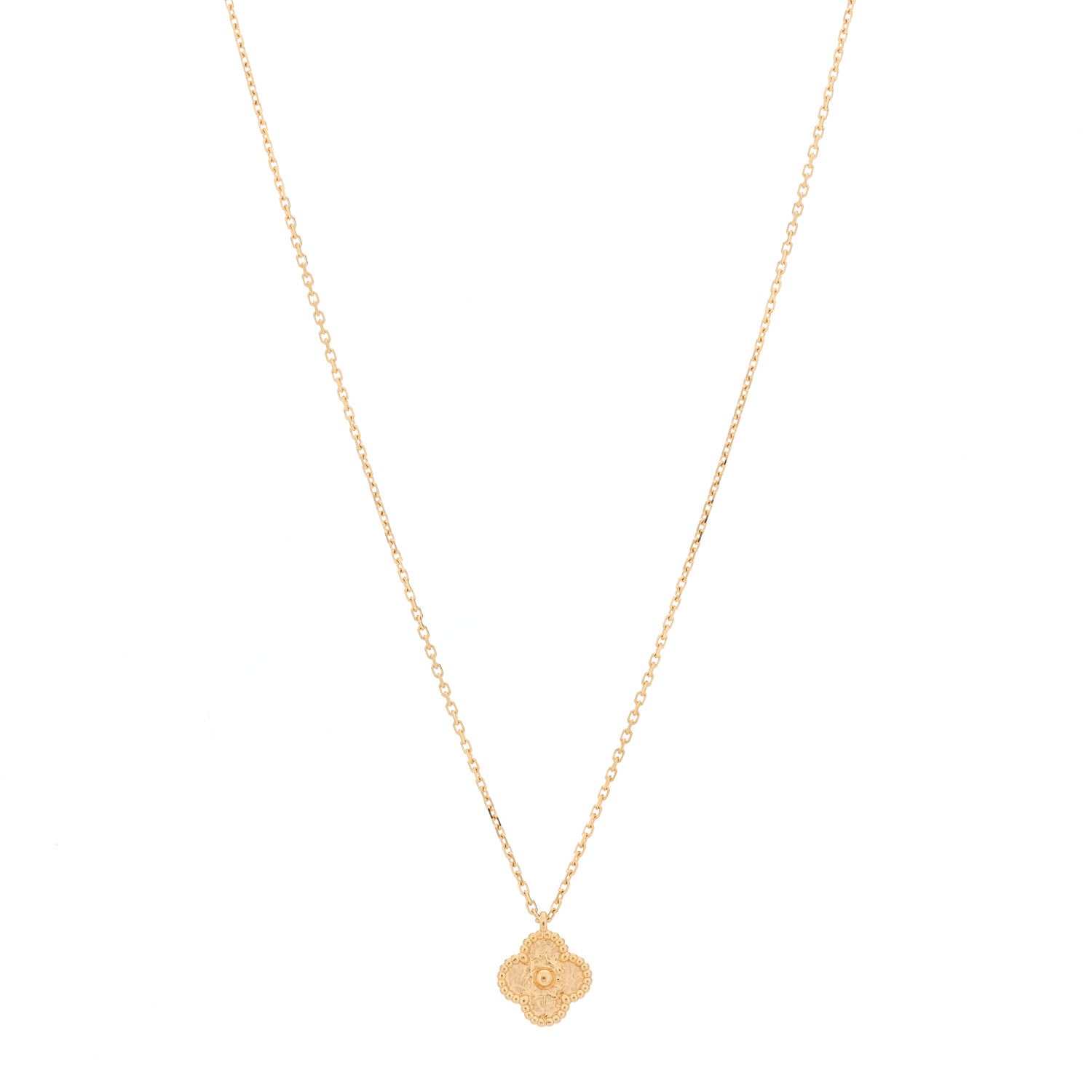 Van Cleef & Arpels 18K Rose Gold Sweet Alhambra Pendant Necklace 1 of 6