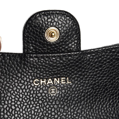 Chanel Caviar Quilted Flap Card Holder Black 6 of 9