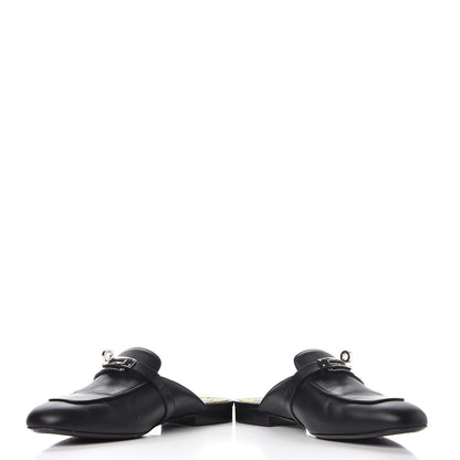 Hermes Calfskin Oz Mules 39 Black 6 of 13