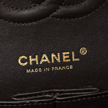 Chanel Caviar Quilted Medium Double Flap Brown 6 of 12