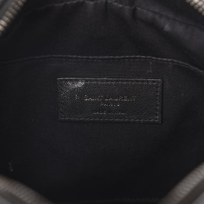 Saint Laurent Calfskin Matelasse Monogram Lou Camera Bag Black 6 of 12