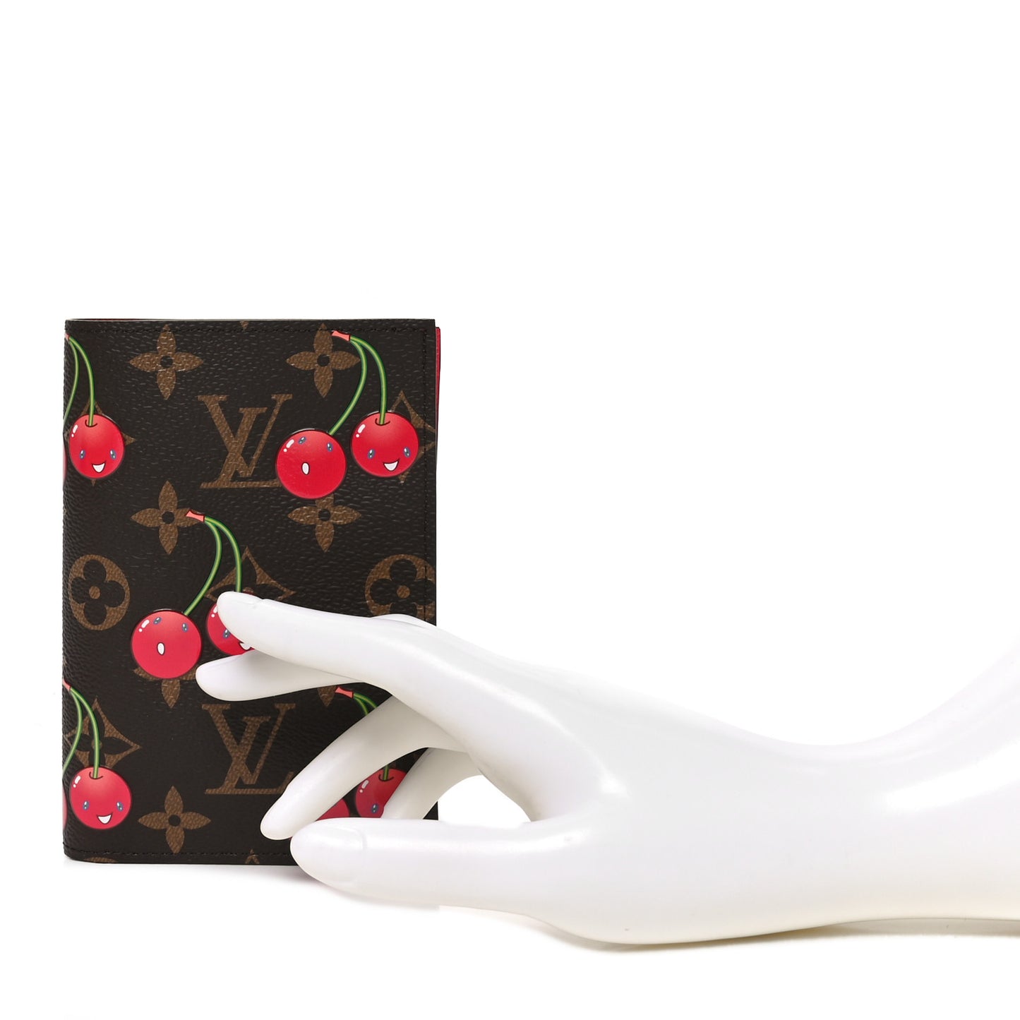 LV X TM Monogram Cerises Passport Cover