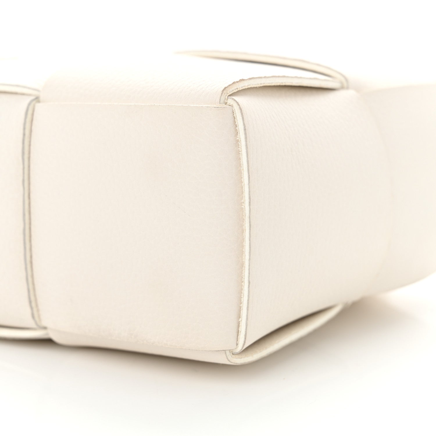 Bottega Veneta Lambskin Maxi Intreccio Candy Arco Tote White 10 of 12