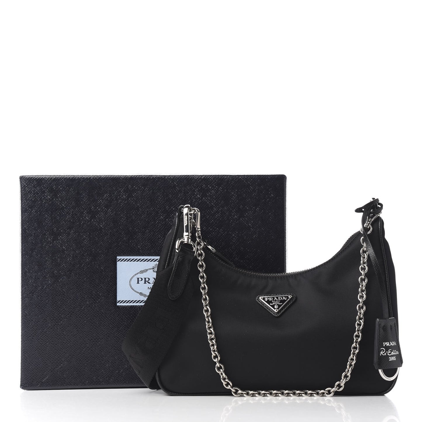 Nylon Re-Edition 2005 Shoulder Bag Black