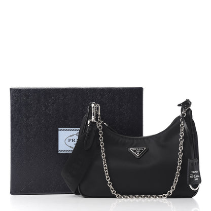Prada Nylon Re-Edition 2005 Shoulder Bag Black 12 of 13