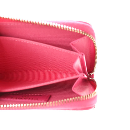 Chanel Caviar Quilted Zip Coin Purse Pink 5 of 9