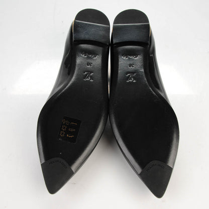 Louis Vuitton Patent Calfskin Eyeline Ballerina Flats 38 Black 6 of 7