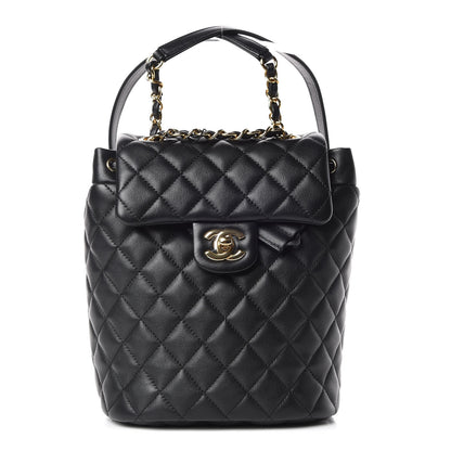 Chanel Calfskin Quilted Mini Urban Spirit Backpack Black 1 of 10