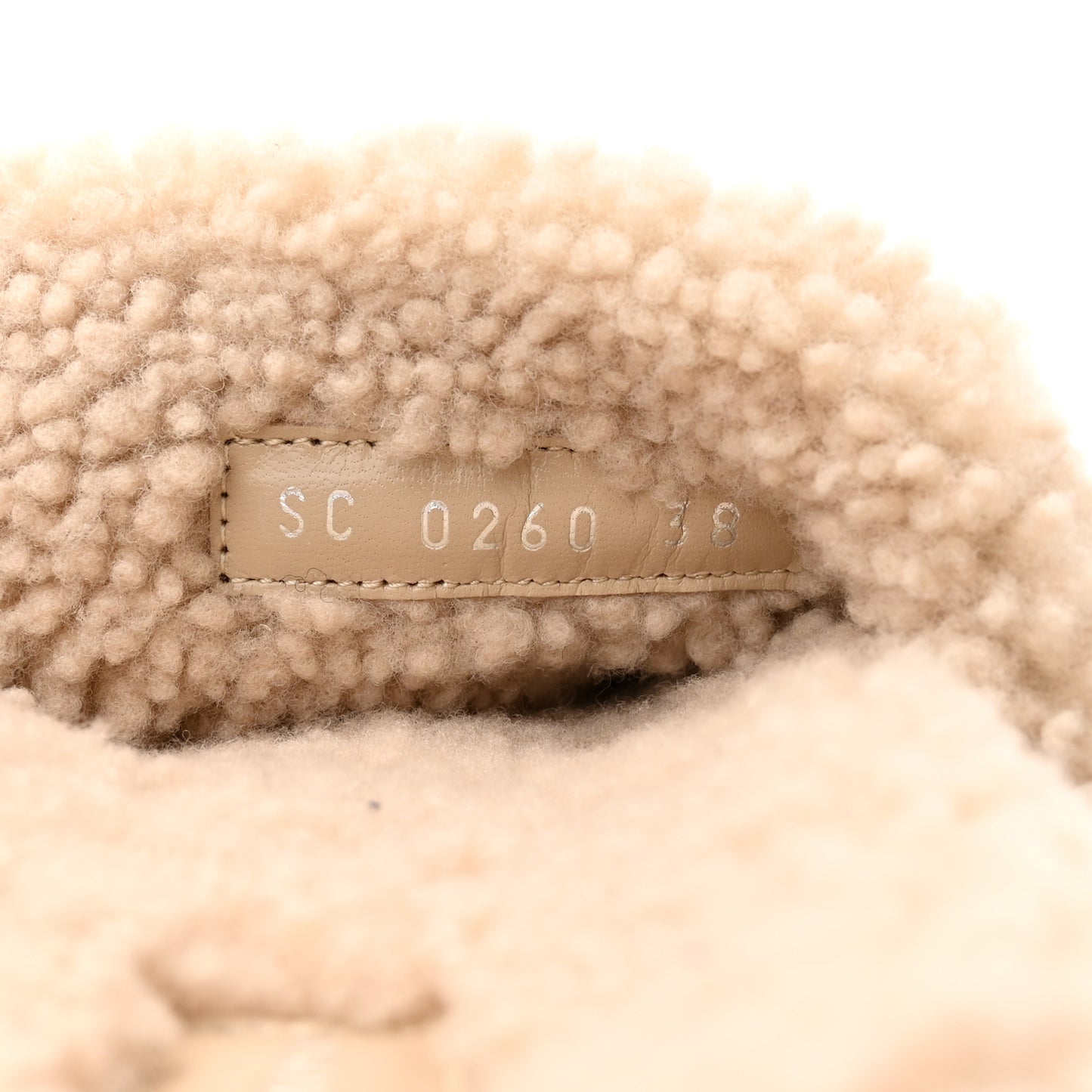 Shearling Bom Dia Flate Mules 38 Beige