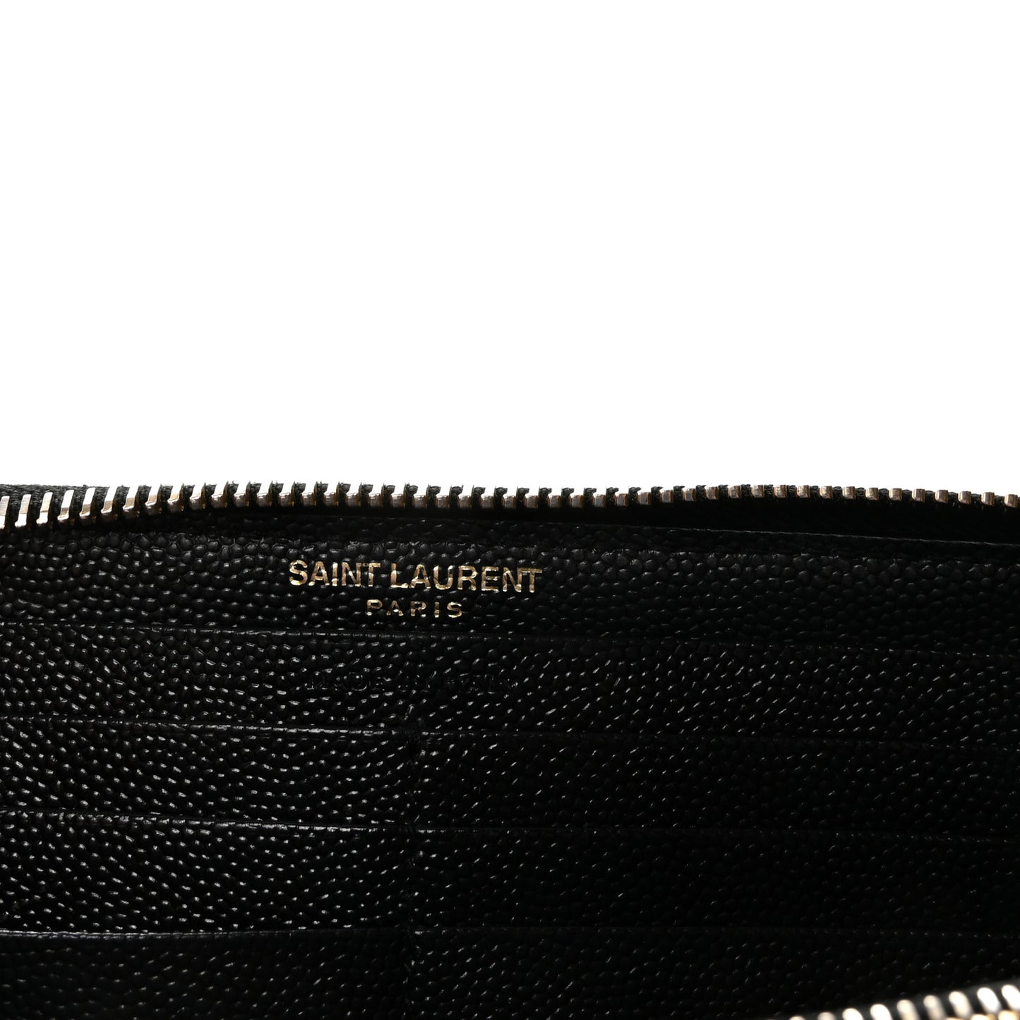Grain De Poudre Matelasse Chevron Monogram Zip Around Wallet Black