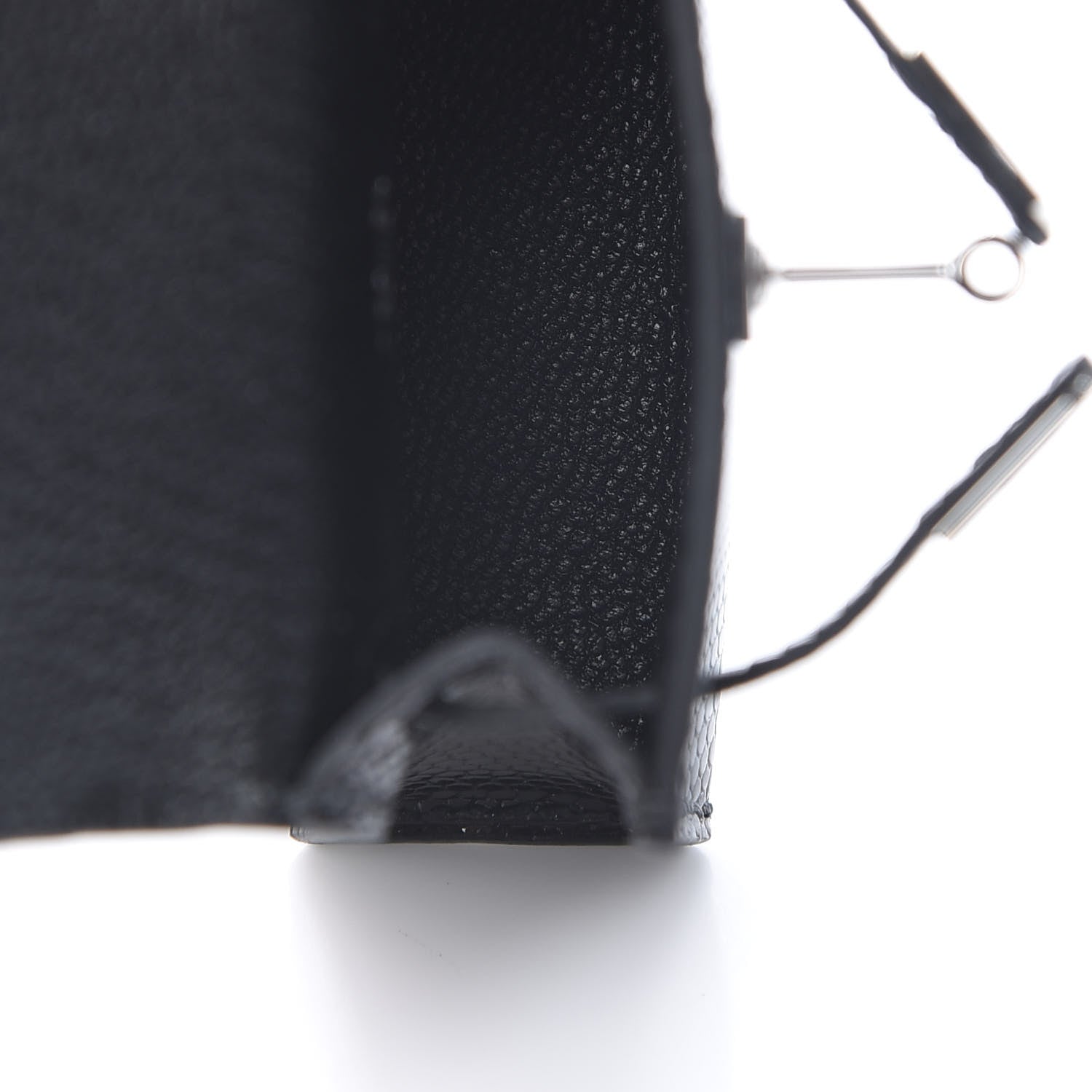 Hermes Lizard Mini Kelly Twilly Bag Charm Black 3 of 6