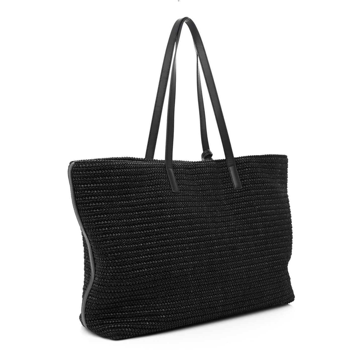 Raffia Tote Black