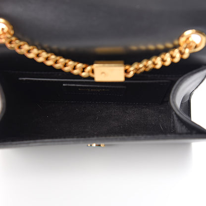 Saint Laurent Calfskin Small Classic Monogram Kate Tassel Satchel Black 5 of 9