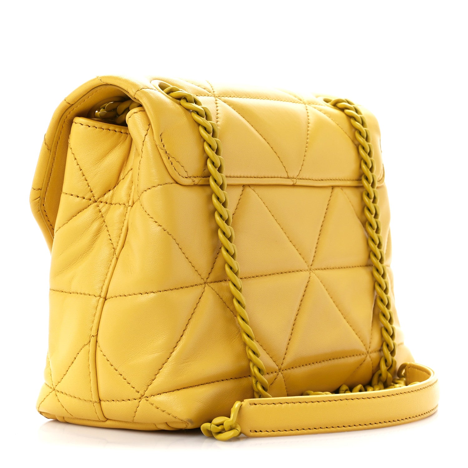 Prada Nappa Triangle Stitched Small Spectrum Bag Soleil 3 of 14