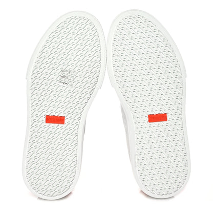 Hermes Calfskin Deep Sneakers 35 White Lipstick Red 6 of 8