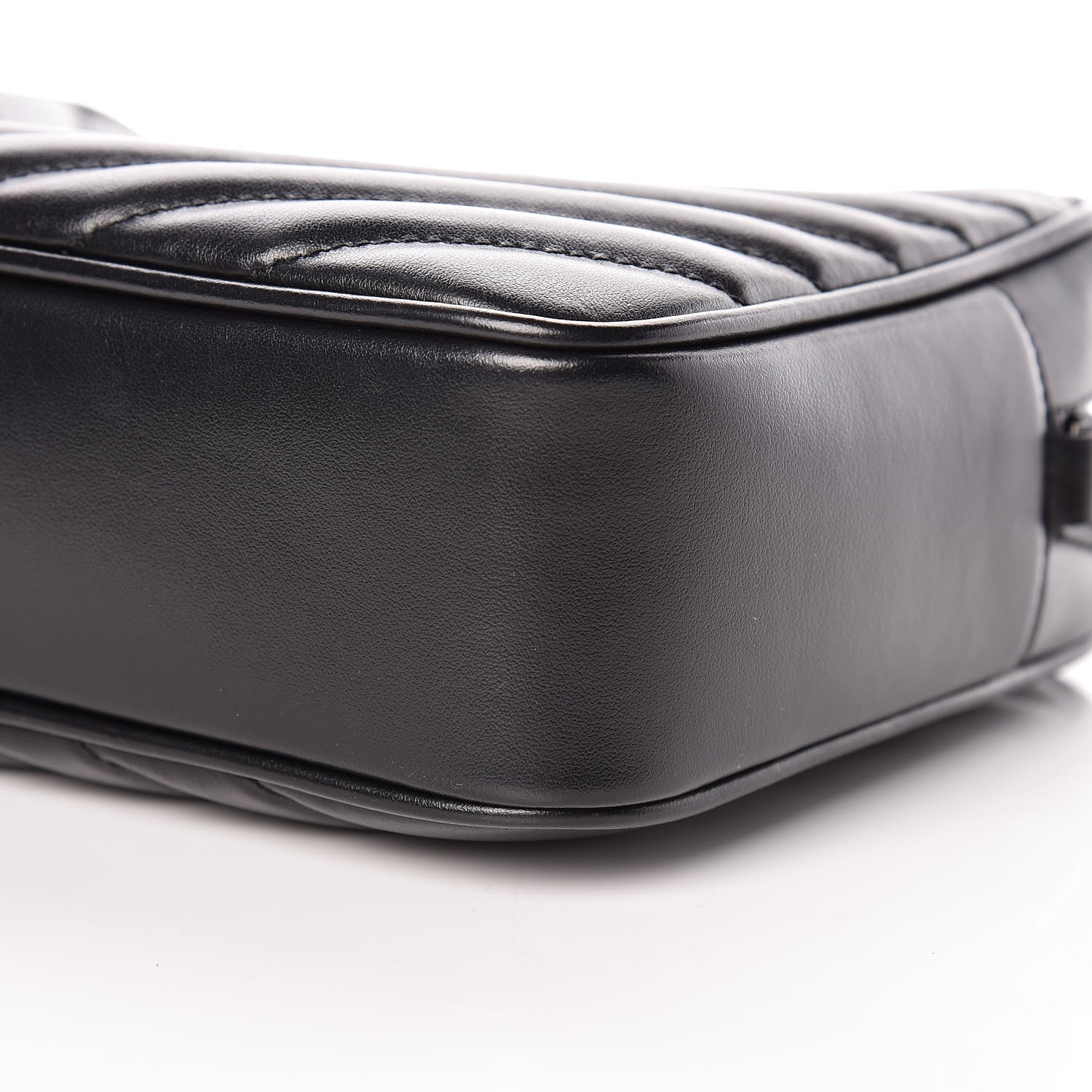 Saint Laurent Calfskin Matelasse Monogram Lou Camera Bag Black 6 of 12