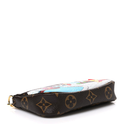 Louis Vuitton Monogram 2022 Christmas Animation Mini Pochette Accessories Red 4 of 7