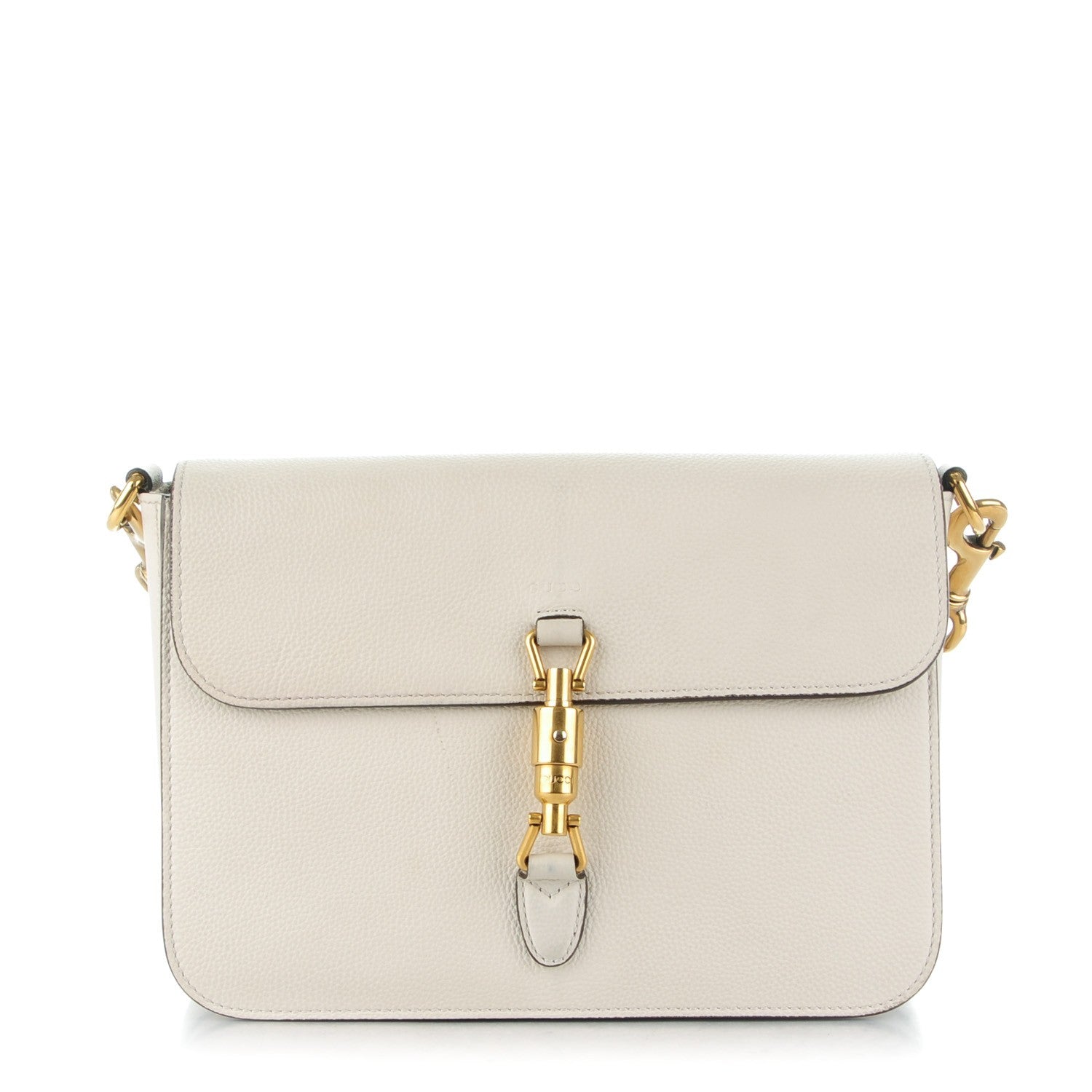 Gucci Soft Calfskin Small Jackie Shoulder Bag White Magnolia 1 of 7