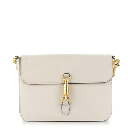 Gucci Soft Calfskin Small Jackie Shoulder Bag White Magnolia 1 of 7