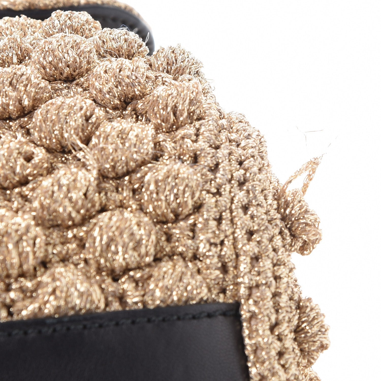 Dolce & Gabbana Metallic Crochet Miss Sicily Top Handle Flap Gold 8 of 10