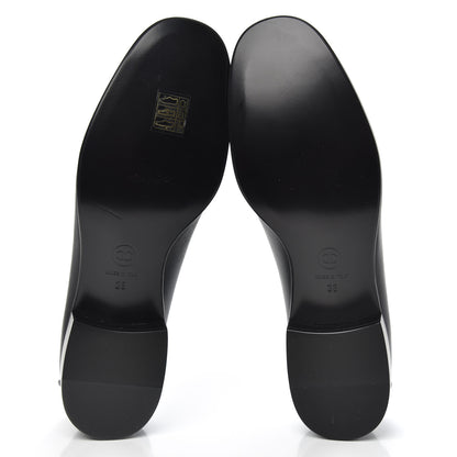 Chanel Lambskin Quilted Womens CC Loafers 38 Black 5 of 9