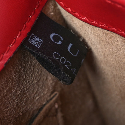 Gucci Calfskin Mini Sylvie Top Handle Bag Hibiscus Red 7 of 11