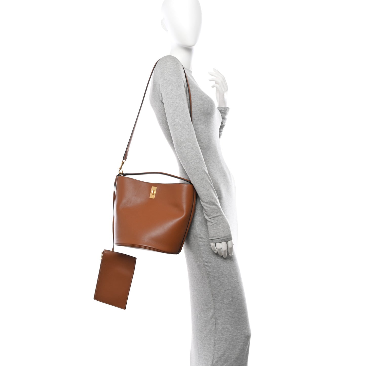 Smooth Calfskin Bucket 16 Bag Tan