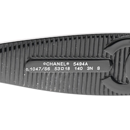Chanel Square Polarized CC Sunglasses 5494-A Black 5 of 9