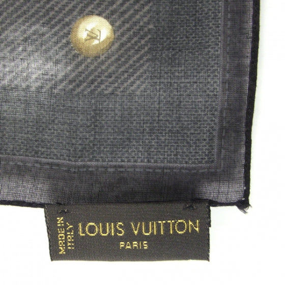Cotton Monogram New Denim Bandana Noir