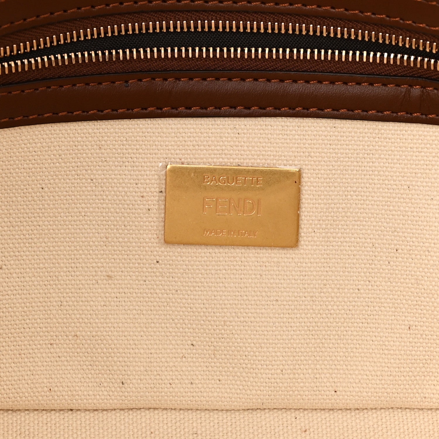 Fendi X SARA COLEMAN Canvas Vitello King Seta FF Fish Eye Embroidered Baguette Grezzo Multicolor Ghianda 6 of 11
