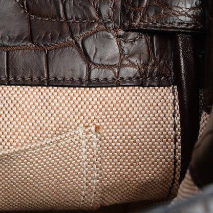 Hermes Matte Niloticus Crocodile Birkin 30 Chocolate 22 of 27